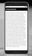 برنامه‌نما DJ Name Generator عکس از صفحه