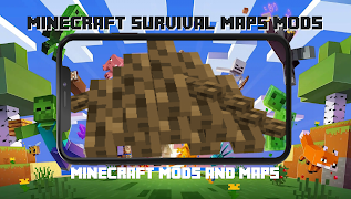 Survival maps mods Minecraft plakat