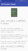 Sql Function Tutorial 截圖 1