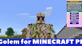 Golem Mod for Minecraft PE स्क्रीनशॉट 1