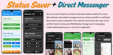 Status Saver & Direct Message poster