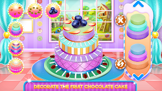 Fruit Chocolate Cake Cooking 截图 3