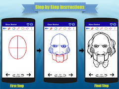 How to Draw Horror Character স্ক্রিনশট 3