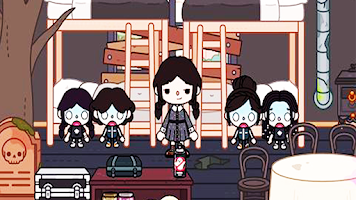 Toca BocaBoca Wednesday Addams poster