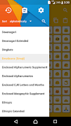 6 Schermata Character Pad - Unicode