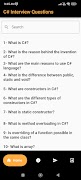 C# Interview Questions capture d'écran 1