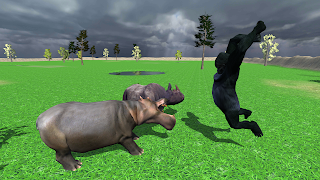 Angry Hippo Attack Simulator-poster