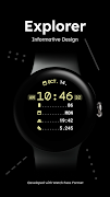 Explorer - Digital Watch Face پوسٹر