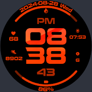 Red Emotion Watch Face screenshot 3