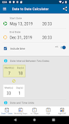 برنامهنما Date Calculator عکس از صفحه