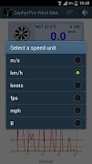 برنامه‌نما Zephyrus Pro Anemometer عکس از صفحه