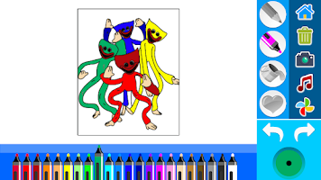mini huggies Coloring Book Ekran Görüntüsü 1
