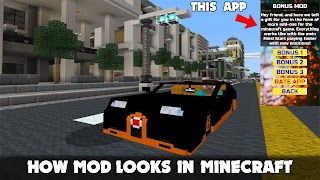 Bugatti Mod Minecraft 스크린샷 2