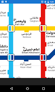 Tehran metro map plakat