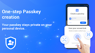 Authentificateur Passkey capture d'écran 1