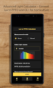 برنامه‌نما Lux meter  light meter عکس از صفحه