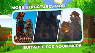 پوستر More Structures Mod Minecraft