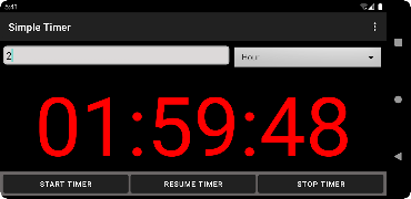 Simple Stopwatch and Timer تصوير الشاشة 4