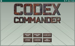 Codex Commander - Army Builder imagem de tela 5