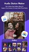 برنامه‌نما Audio Status Maker App عکس از صفحه