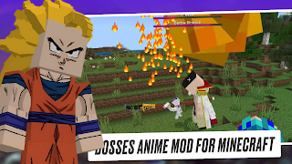 Bosses Anime Mod for Minecraft poster