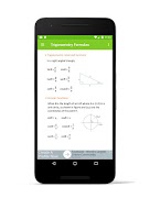 برنامه‌نما All Trigonometry Formulas عکس از صفحه