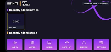 Infinite IPTV Player पोस्टर