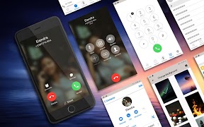 Phone X Full i Call Screen With Dialer पोस्टर