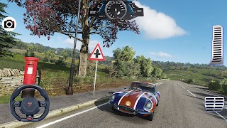 Drive Simulator jaguar E type पोस्टर