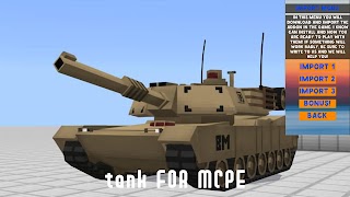 Tank Mod for Minecraft PE poster