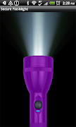 Secure Flashlight Purple تصوير الشاشة 2