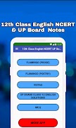 12th Class English NCERT Notes 포스터