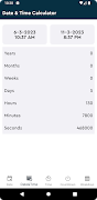 برنامه‌نما Date calculator عکس از صفحه