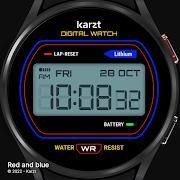 Digital karzt watch face syot layar 1