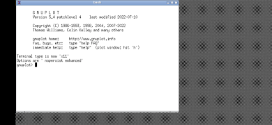 gnuplot تصوير الشاشة 5