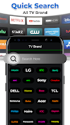 برنامه‌نما Universal Smart Tv Remote Ctrl عکس از صفحه