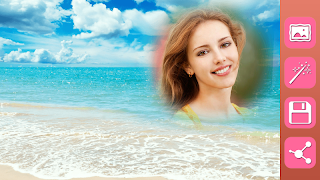 Seaside Beach Photo Frames پوسٹر