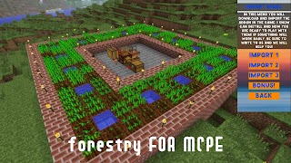 Forestry Mod for Minecraft PE โปสเตอร์