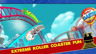 Roller coaster 3D syot layar 3