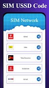 SIM Network USSD Code All SIM imagem de tela 1