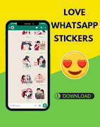 Romantic Stickers for WhatsApp الملصق