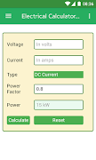Electrical Calculators 截图 1