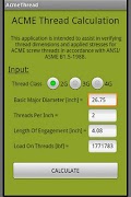 ACME Thread Calculation 海報