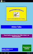برنامه‌نما Division Tables عکس از صفحه