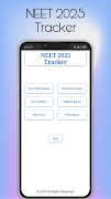 NEET 2025 Tracker Trial الملصق