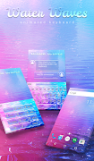 Water Waves Keyboard Wallpaper poster