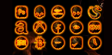 Burned - Icon Pack screenshot 2