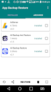 1 Schermata App Backup and Restore Android