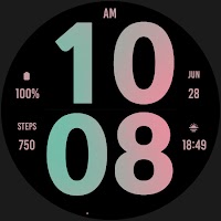 Big Pastel Watch Face اسکرین شاٹ 3