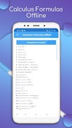 Calculus Formula Offline स्क्रीनशॉट 1